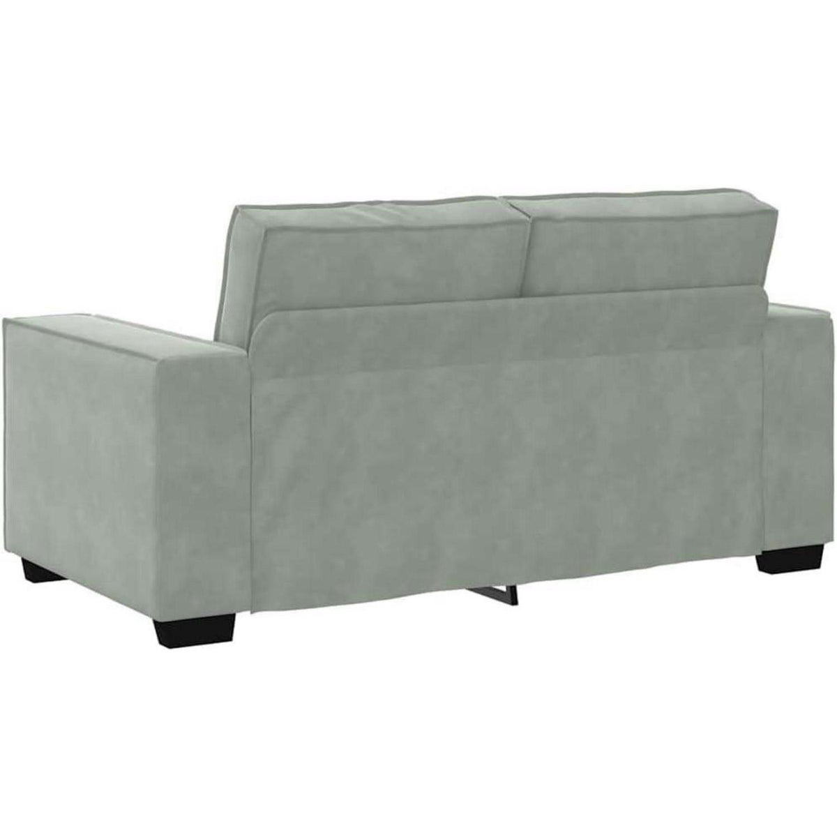 2-Sitzer Sofa Hellgrau Samt – Komfortable Polstercouch