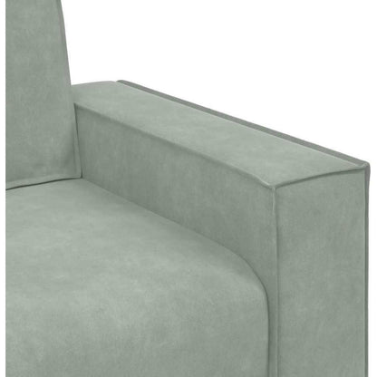 2-Sitzer Sofa Hellgrau Samt – Komfortable Polstercouch