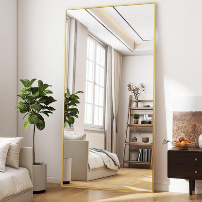 Großer Standspiegel 171x76cm | Ganzkörperspiegel mit Ständer & HD Glas