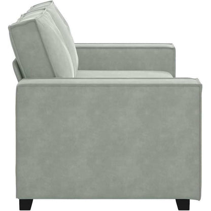 2-Sitzer Sofa Hellgrau Samt – Komfortable Polstercouch