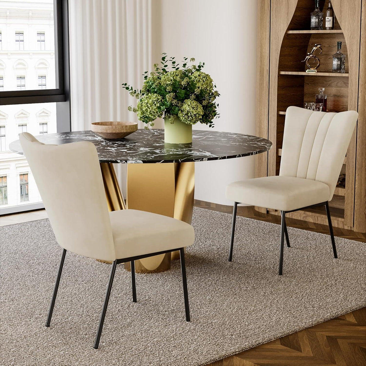 Samt Esszimmerstühle 4er Set – Bequem & Stilvoll