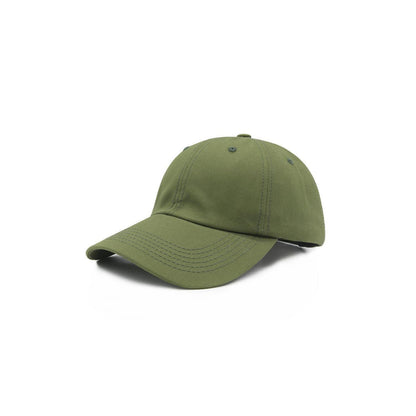 Übergröße Basecap Herren | Baumwolle | Verstellbar 60-65cm | Armee-Grün