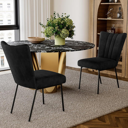 Samt Esszimmerstühle Set 4er – Modern & Komfortabel