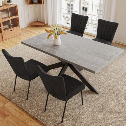 Samt Esszimmerstühle Set 4er – Modern & Komfortabel