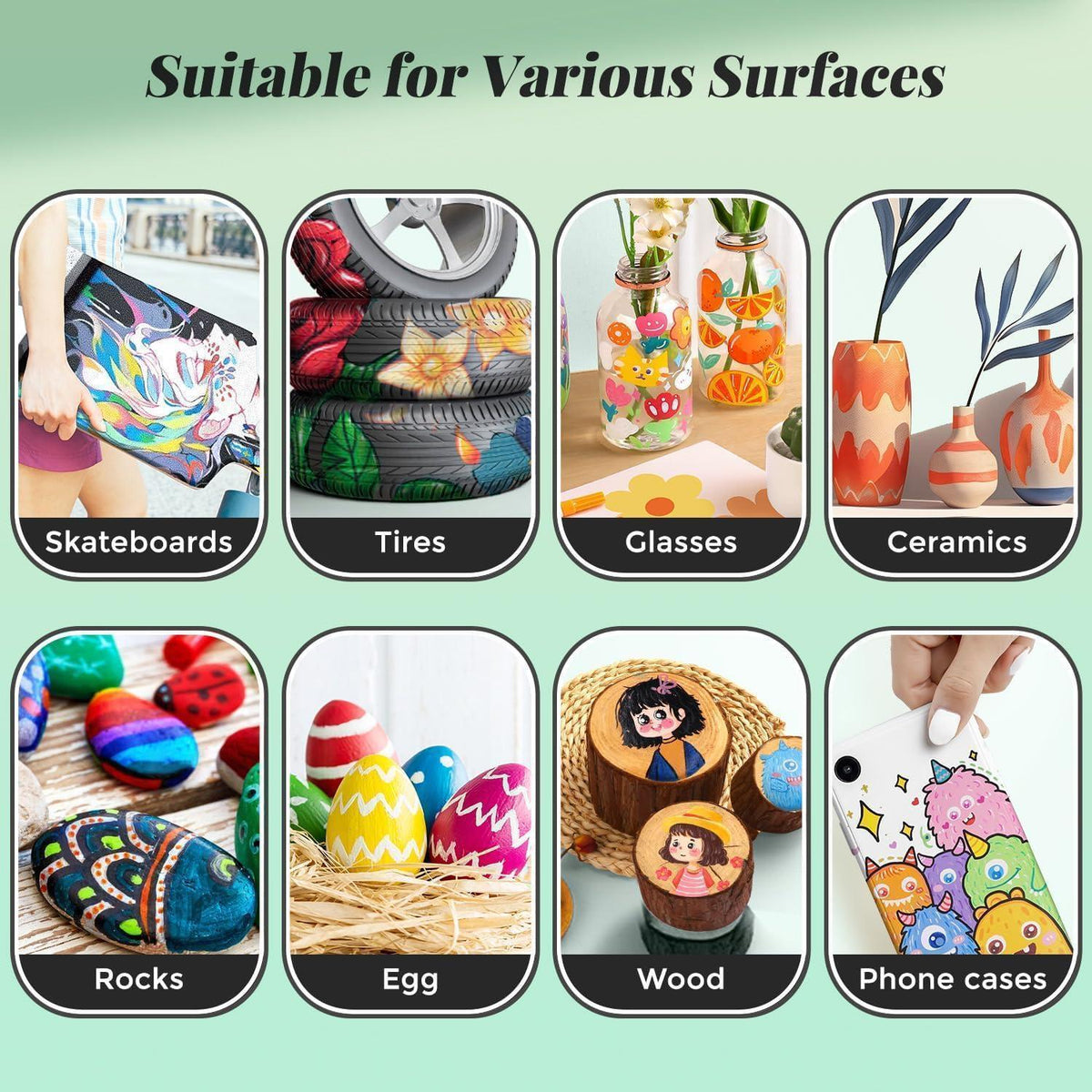 Acrylfarbstifte Set 80 Farben – Flüssig, Vielseitig & Langlebig
