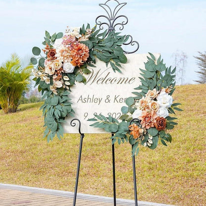 Künstliche Rosen Blumenbogen Girlande für Hochzeit & Deko