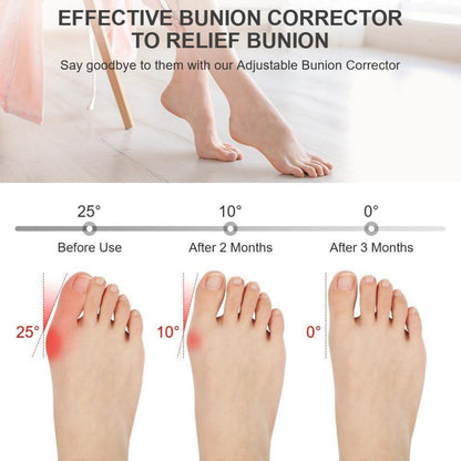 Hallux Valgus Korrektur Schiene mit Zehenspreizer - Grau