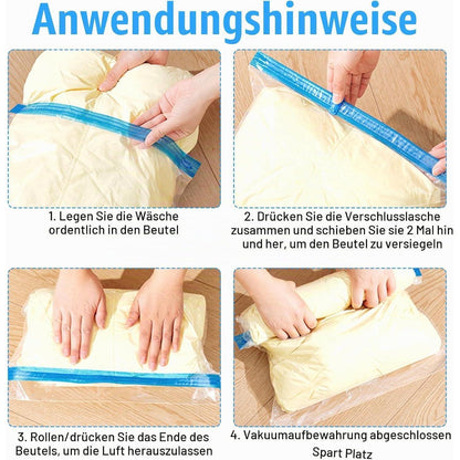 12 Vakuumbeutel 35x50cm – Reise & Kleideraufbewahrung