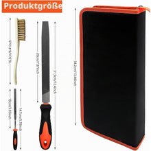 49-tlg. Feilen Set für Holz & Metall | Nadelfeilen, Schleifpapier & Etui