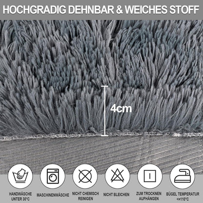 Stretch Stuhlhussen 6er Set - Dunkelgrau, Waschbar & Vielseitig