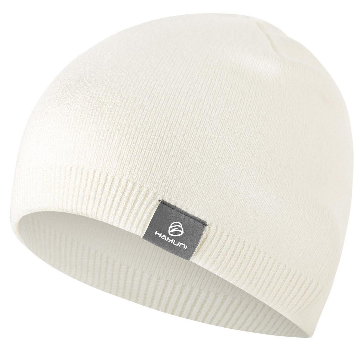 Strickmütze Damen & Herren Winter Beanie warm weiß