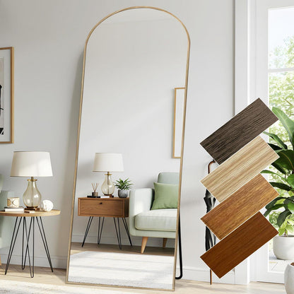 Gewölbter Ganzkörperspiegel 180x76cm – Stand- & Wandspiegel
