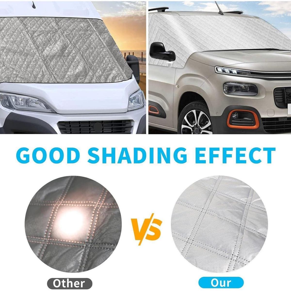 Frontscheibenabdeckung Citroen Berlingo 2018-2025 – Frost & Sonnenschutz