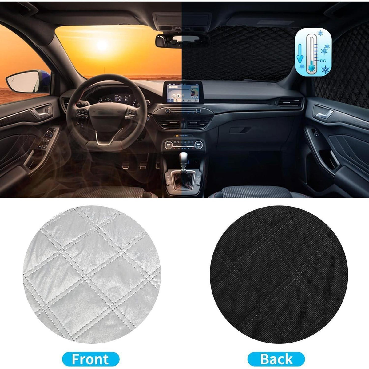 Frontscheibenabdeckung Citroen Berlingo 2018-2025 – Frost & Sonnenschutz