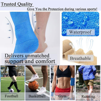 8 Rollen Selbstklebende Bandage 5cm x 4,5m – Elastische Fixierbinde