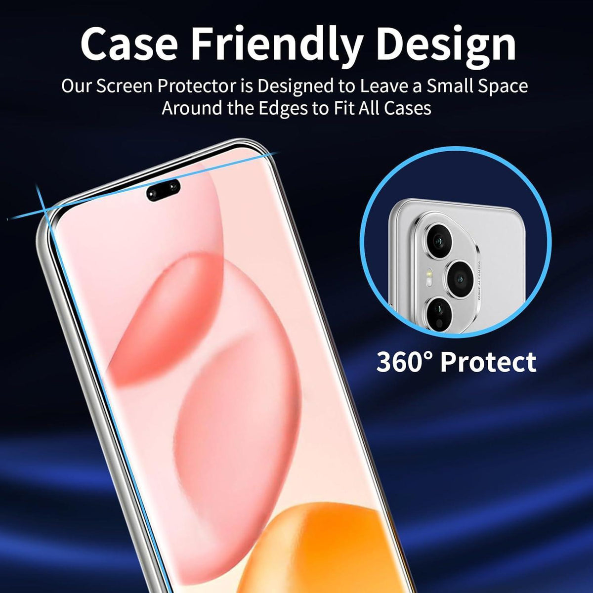 Panzerglasfolie für Honor 400 PRO 5G – 2x Displayschutz + 2x Kamera