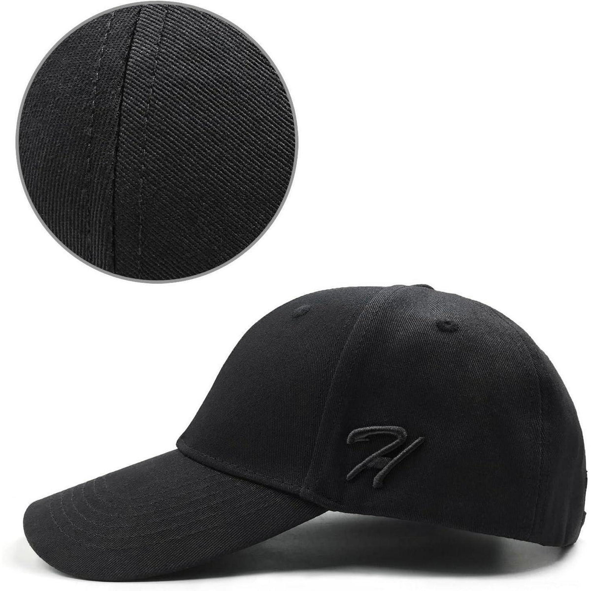 Baseball Cap Baumwolle Verstellbar – Unisex Kappe Schwarz