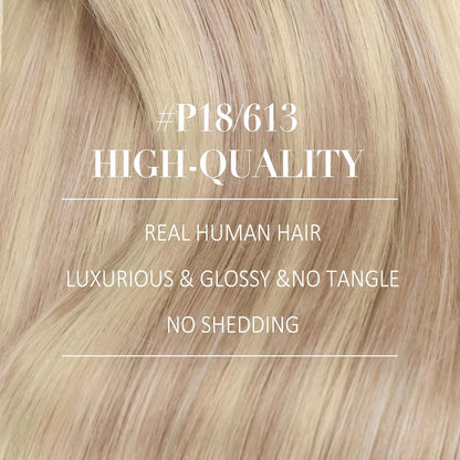 Blond Clip-in Echthaar Extensions 50cm – 150g