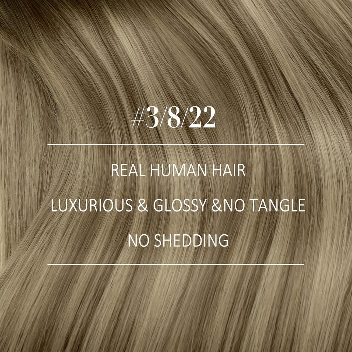 Echthaar Tressen Braun Balayage Ombre 50cm Haarverlängerung