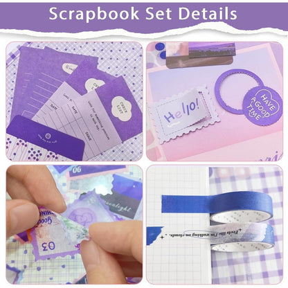 Scrapbooking Set 394 Teile – Tagebuch Zubehör DIY Bastelset