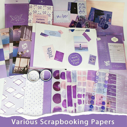 Scrapbooking Set 394 Teile – Tagebuch Zubehör DIY Bastelset