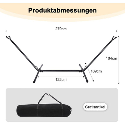 Hängemattengestell 2,8m – Robust & Wetterfest bis 200 kg