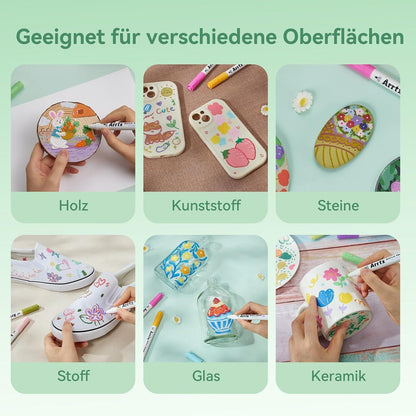 Acrylmarker Set 90 Farben – Wasserfest & Vielseitig