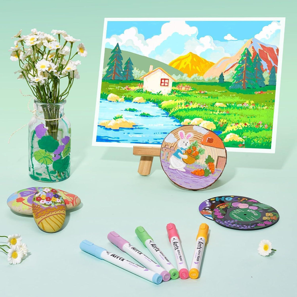 Acrylmarker Set 90 Farben – Wasserfest & Vielseitig