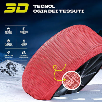Schneesocken Set mit Handschuhen – Homologiert EN 16662-1