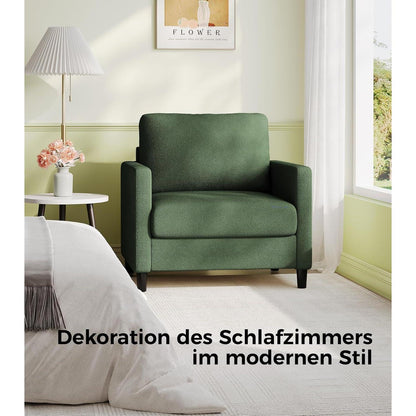 Bequemer Lesesessel Grün – Kleines Sofa für Wohnzimmer & Jugendzimmer