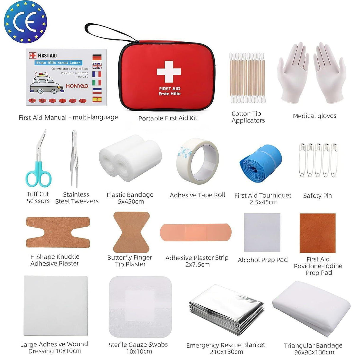 Erste Hilfe Set 90tlg. – Mini Reiseapotheke für Outdoor & Alltag