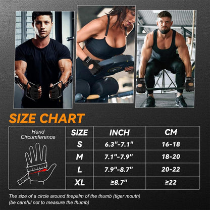 Fitness Handschuhe mit Handgelenkband für Damen und Herren