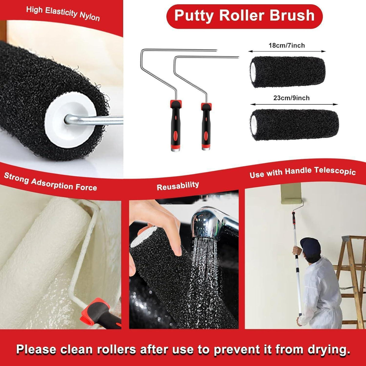 Trockenbau Spachtel Set mit Koffer | 4 Größen + Zubehör