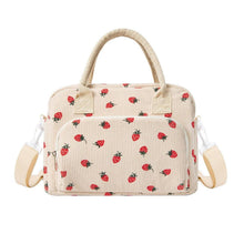 Isolierte Kühltasche Erdbeer-Design – Lunchtasche für Arbeit & Reisen