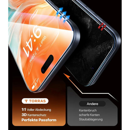 iPhone 17 Pro Max Sichtschutz Panzerglas 2 Stück