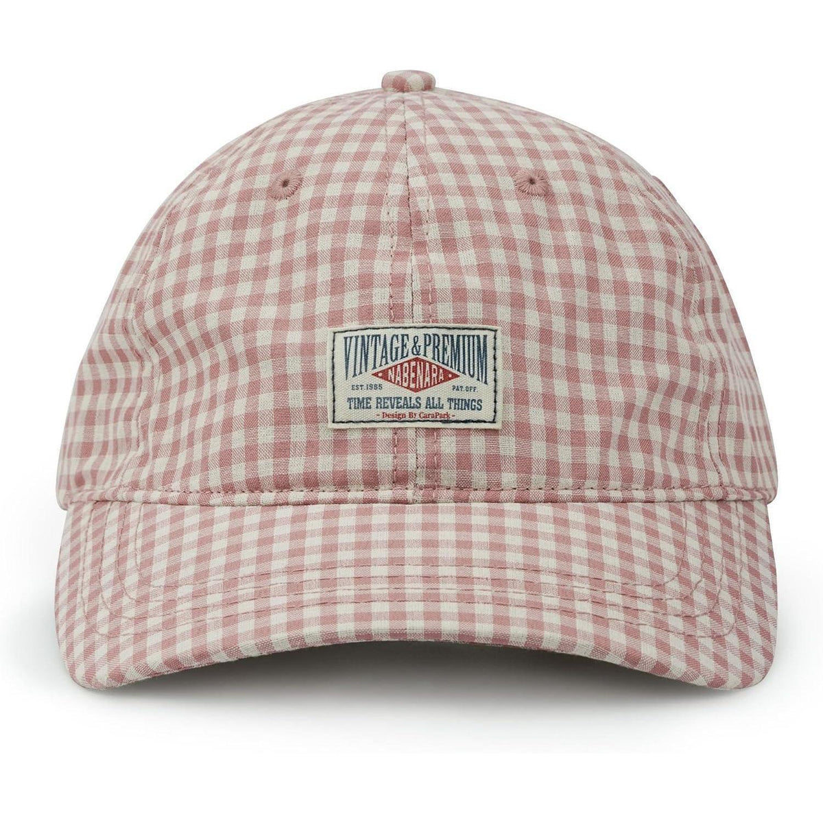 Karierte Baseball Cap Damen Herren Baumwolle Vintage Verstellbar