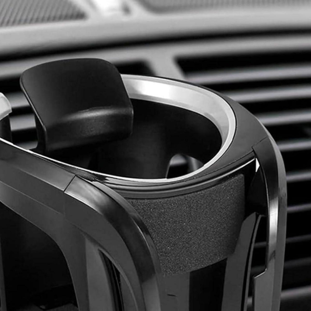 2-in-1 Auto Getränkehalter & Handyhalterung Grau/Schwarz