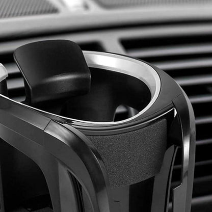 2-in-1 Auto Getränkehalter & Handyhalterung Grau/Schwarz