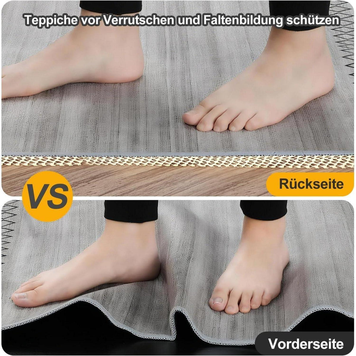 Rutschfeste Teppichunterlage 60x150cm – Zuschneidbar & Vielseitig