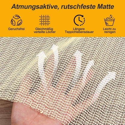 Rutschfeste Teppichunterlage 60x150cm – Zuschneidbar & Vielseitig