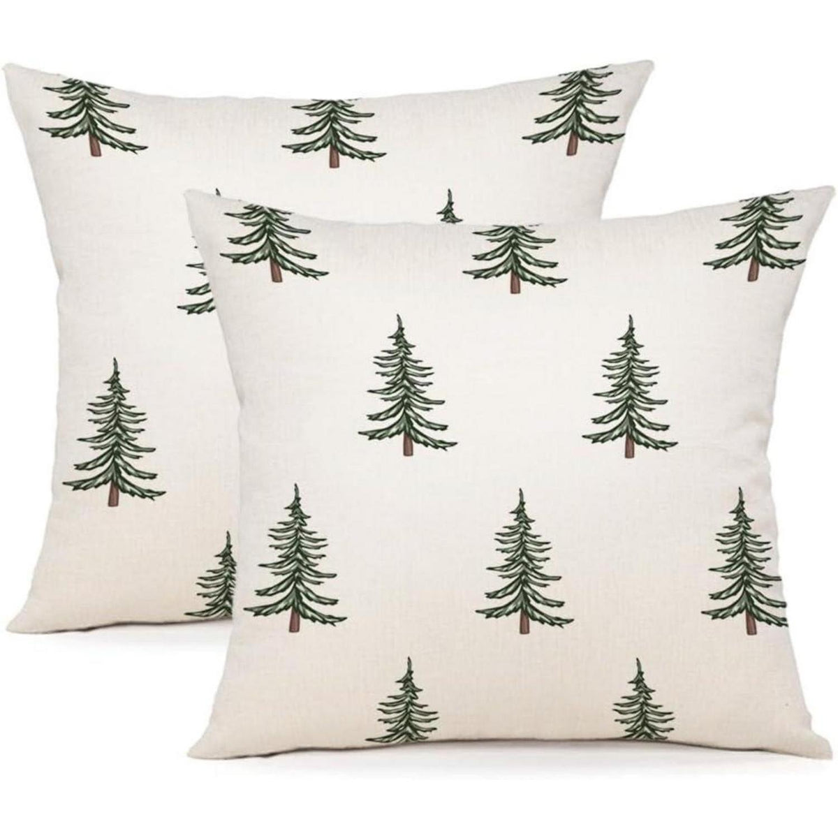 Weihnachts Kissenbezüge 60x60 cm - 2er Set Deko Kissenbezug