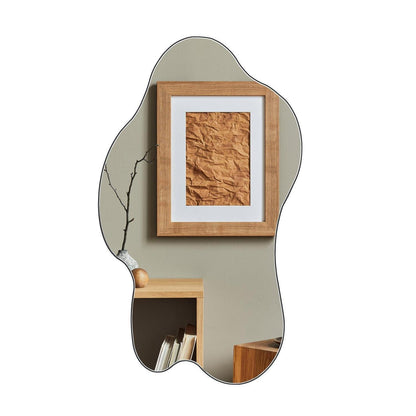 Asymmetrischer Wandspiegel 50x85cm – Rahmenlos & Dekorativ