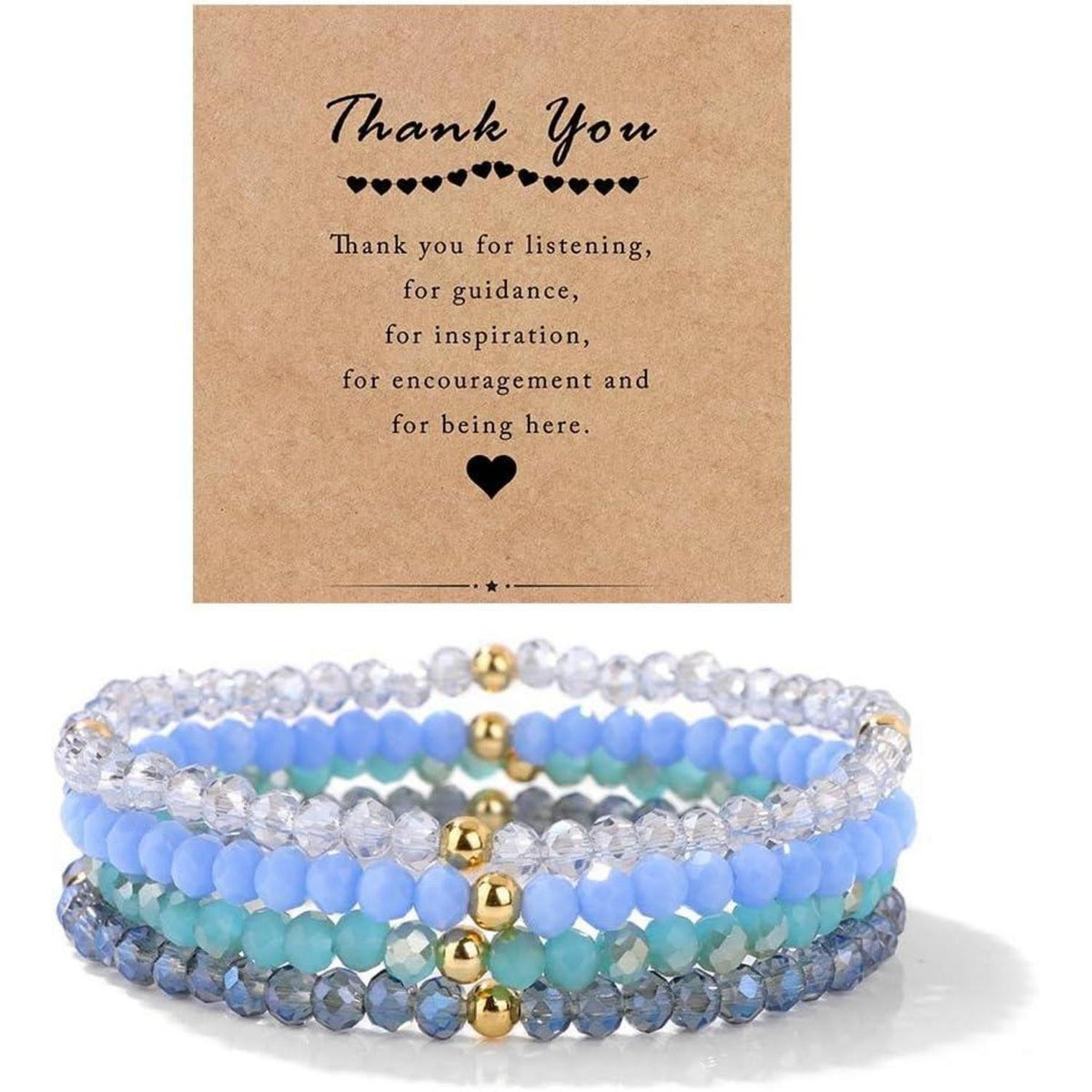 Damen Kristall Perlen Armband Mehrschichtig Boho Modeschmuck Schwarz Blau