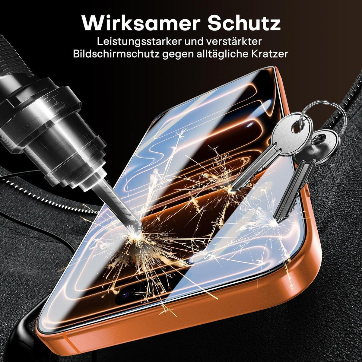 Displayschutzfolie für iPhone 17 Pro Max, 3er-Pack mit Kameraschutz