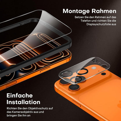 Displayschutzfolie für iPhone 17 Pro Max, 3er-Pack mit Kameraschutz