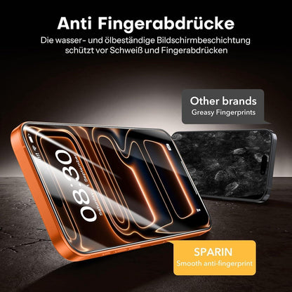 Displayschutzfolie für iPhone 17 Pro Max, 3er-Pack mit Kameraschutz