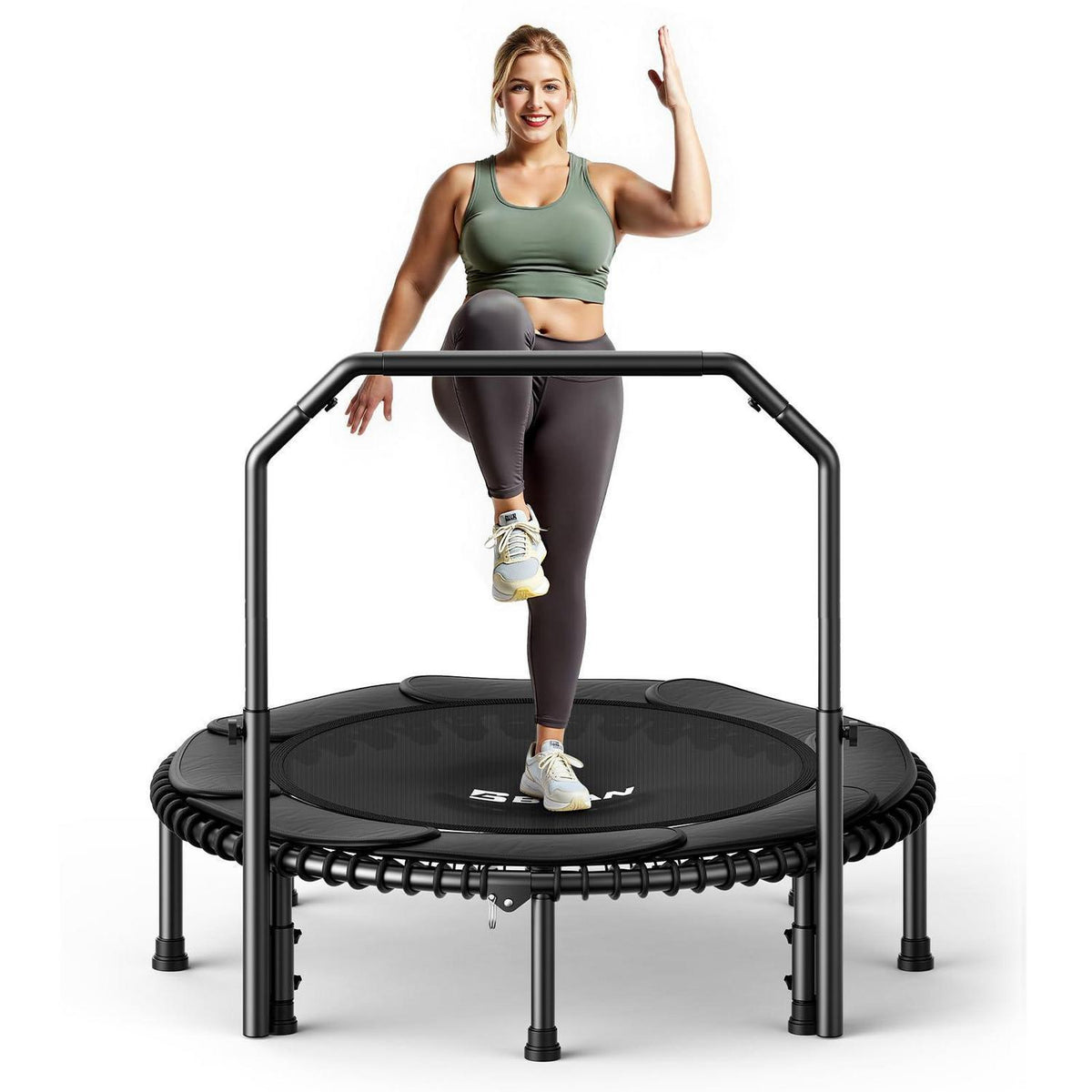 Fitness Trampolin für Erwachsene – 122cm, 250kg Belastbarkeit