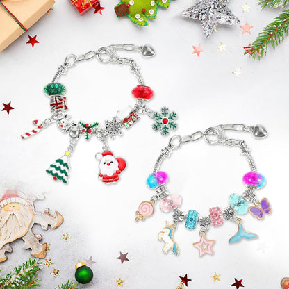 Adventskalender Schmuck Basteln für Mädchen mit Armbändern