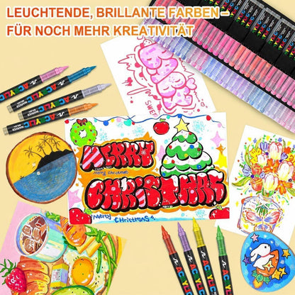 288 Acrylstifte Set – Marker für Steine, Glas & Basteln