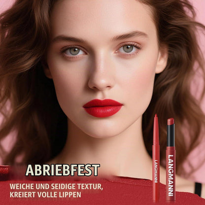 Mattes Lippen-Set: 6 Lipliner + 6 Lippenstifte – Natürliche Töne